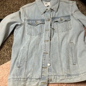 Light washed denim jean jacket.